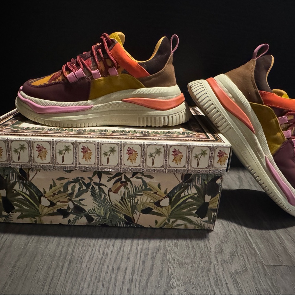 FARM RIO Colorful Tropical Vibe Sneaker Multicolor Size 7 (US) - Picture 2 of 11